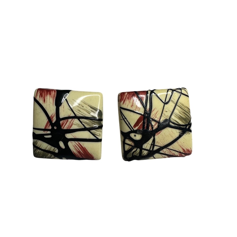 Vintage Square Earrings